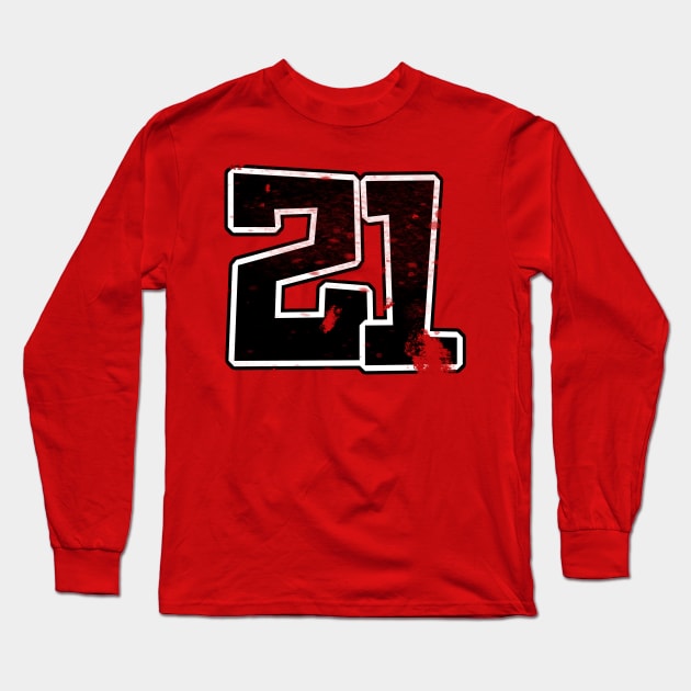 21st Birthday 2021 Long Sleeve T-Shirt by Kev Brett Designs